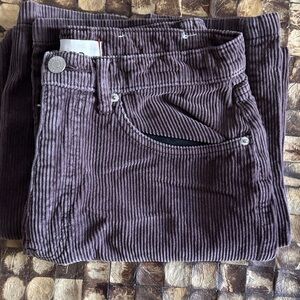 BDG (urban outfitters) Corduroy Wide Leg Pants in Dark Brown